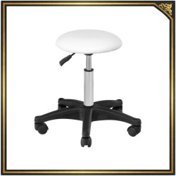 Hydrauliczny taboret kosmetyczny na kółkach